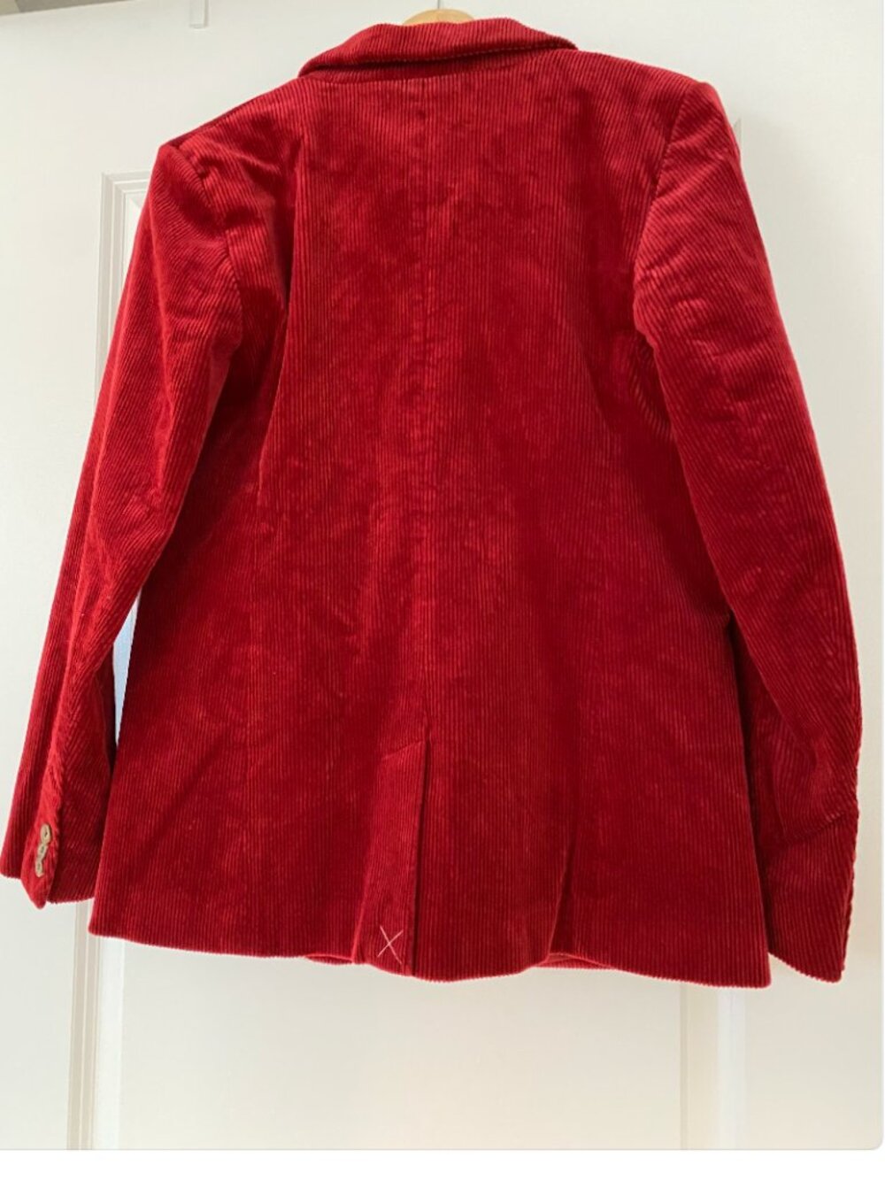 LOFT Women’s Red Corduroy Tailored Jacket Blazer Size 6 NWT - Picture 3 of 9